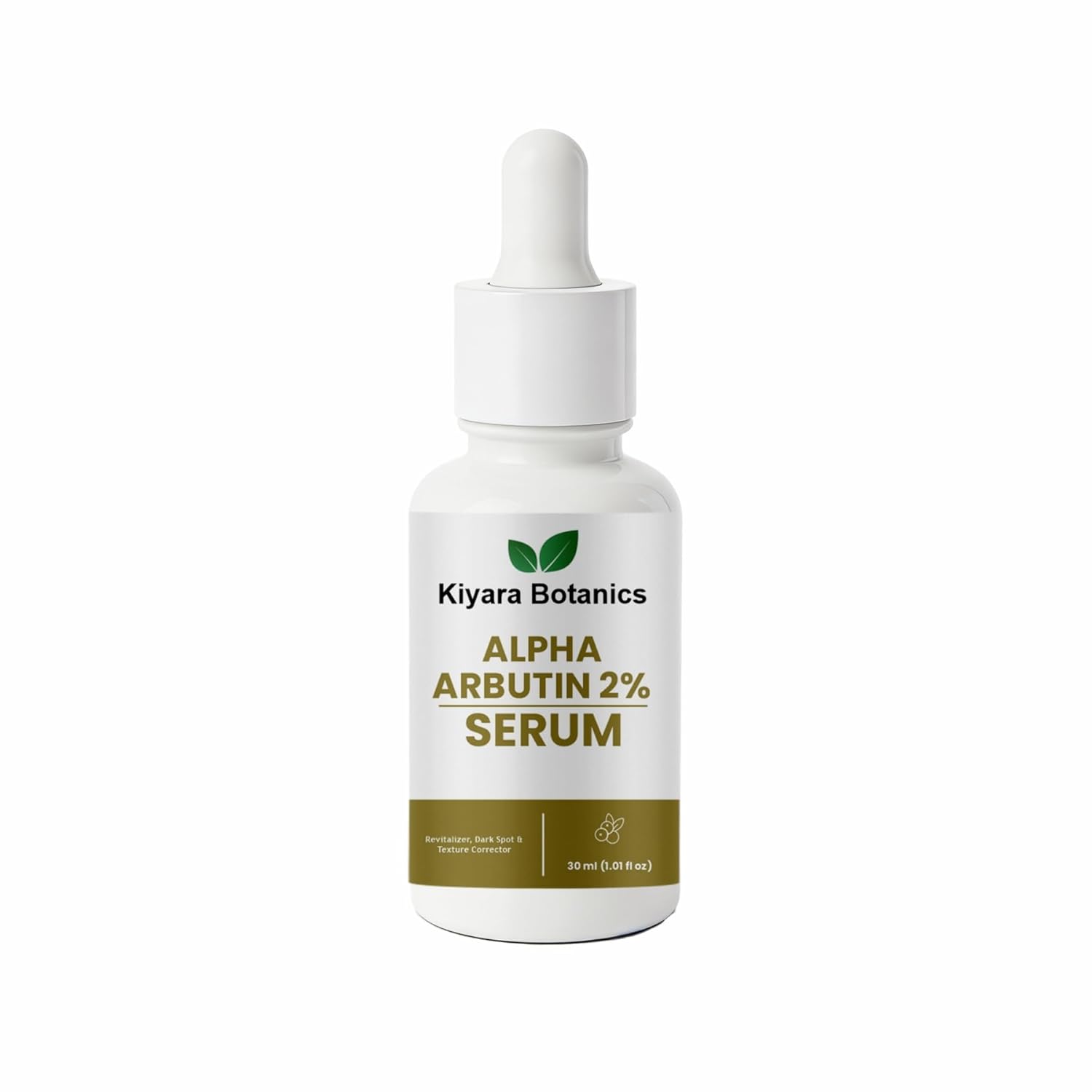 Kiyara Botanics Alpha Arbutin 2% Serum, Revitalizer Dark Spot and Texture Corrector, 30ml
