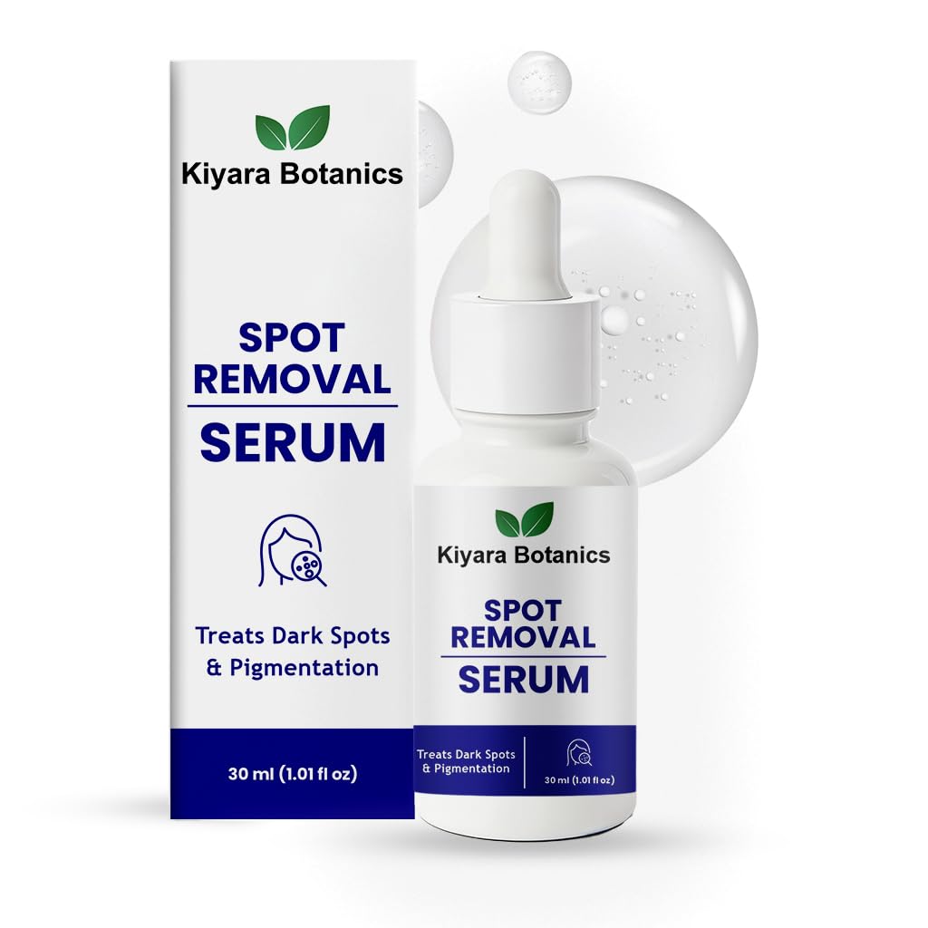 Kiyara Botanics Spot Removal Serum for Dark Spots and Pigmentation Treatment, Natural Botanical Formula, 30ml (1.01 fl oz)
